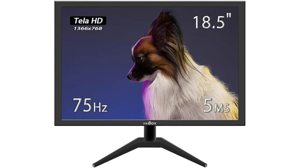 18 5 monitor hd exibição
