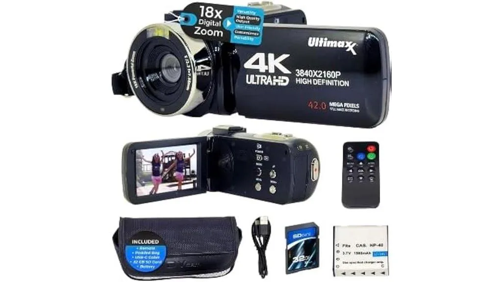 Câmera de vídeo para vlogging 4k