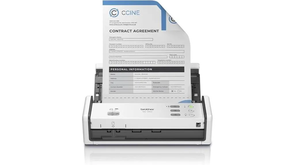 scanner de mesa sem fio compacto