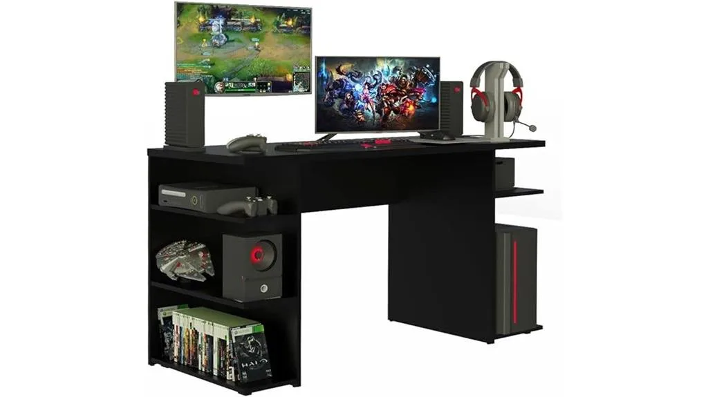 mesa de computador gamer preta