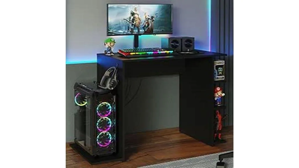 mesa de computador para jogos preta