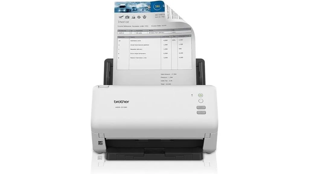 scanner de mesa de alta velocidade brother