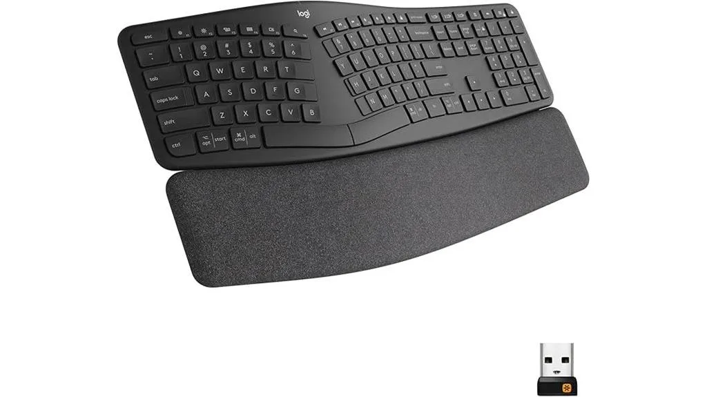 teclado ergonômico sem fio da logitech