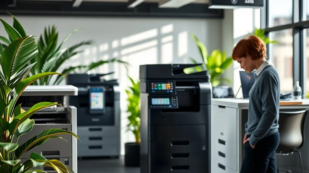 seleção de impressora para escritório