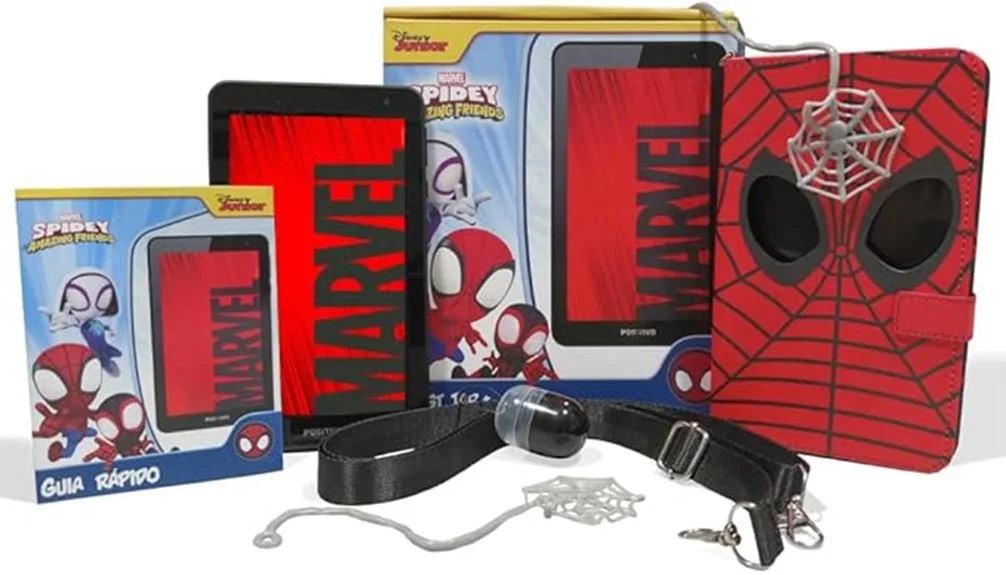 tablet infantil com tema do Homem-Aranha