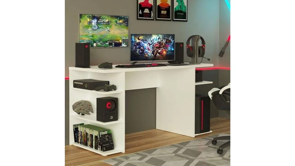 mesa de computador gamer branca