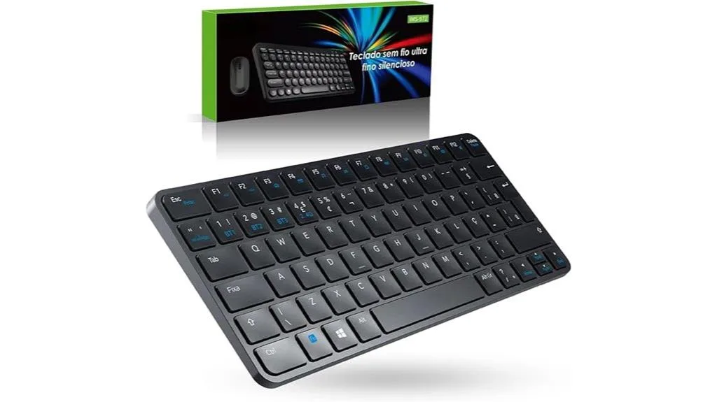 teclado ergonômico sem fio trio