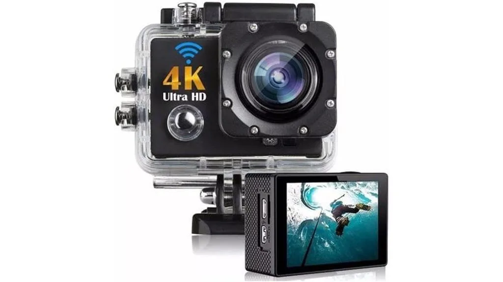 Câmera de ação 4k ultra hd