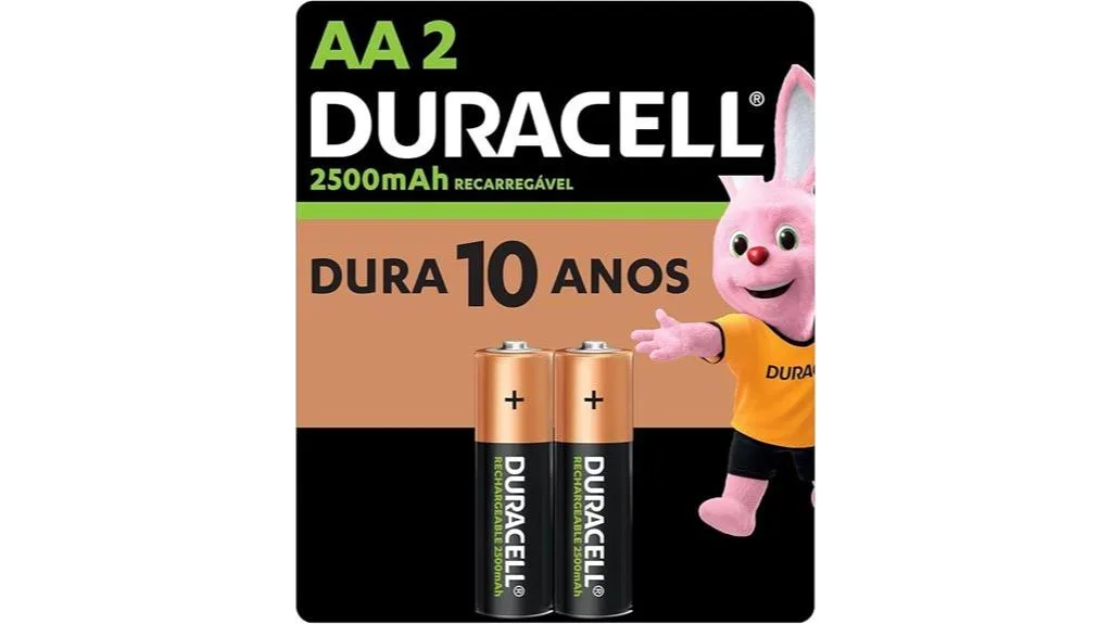 baterias AA recarregáveis pequenas