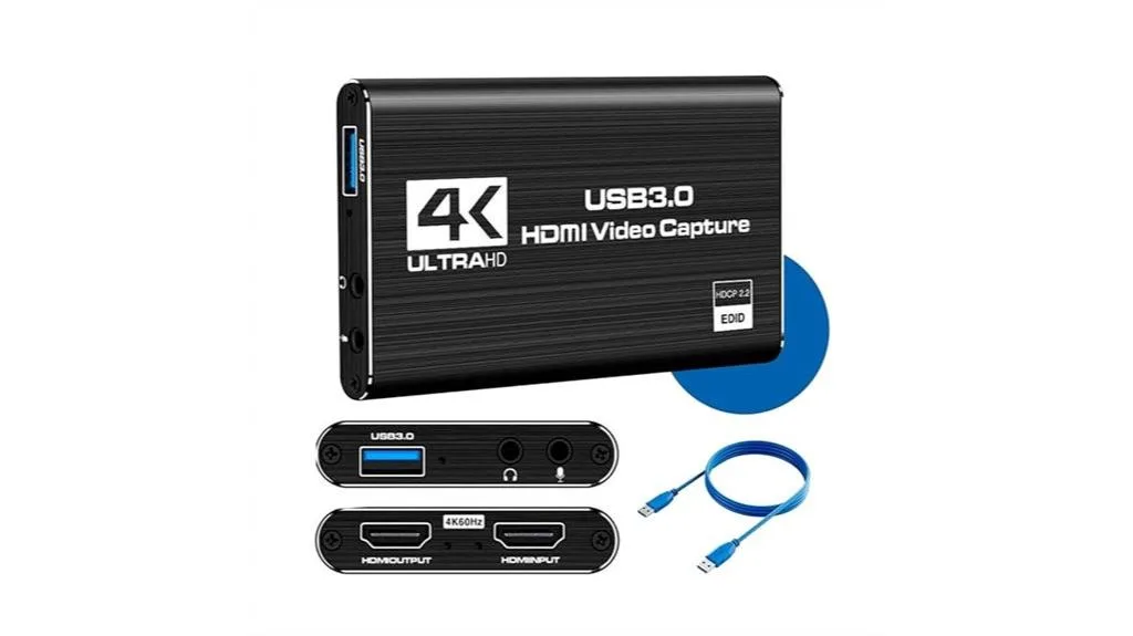 captura de vídeo 4k hdmi