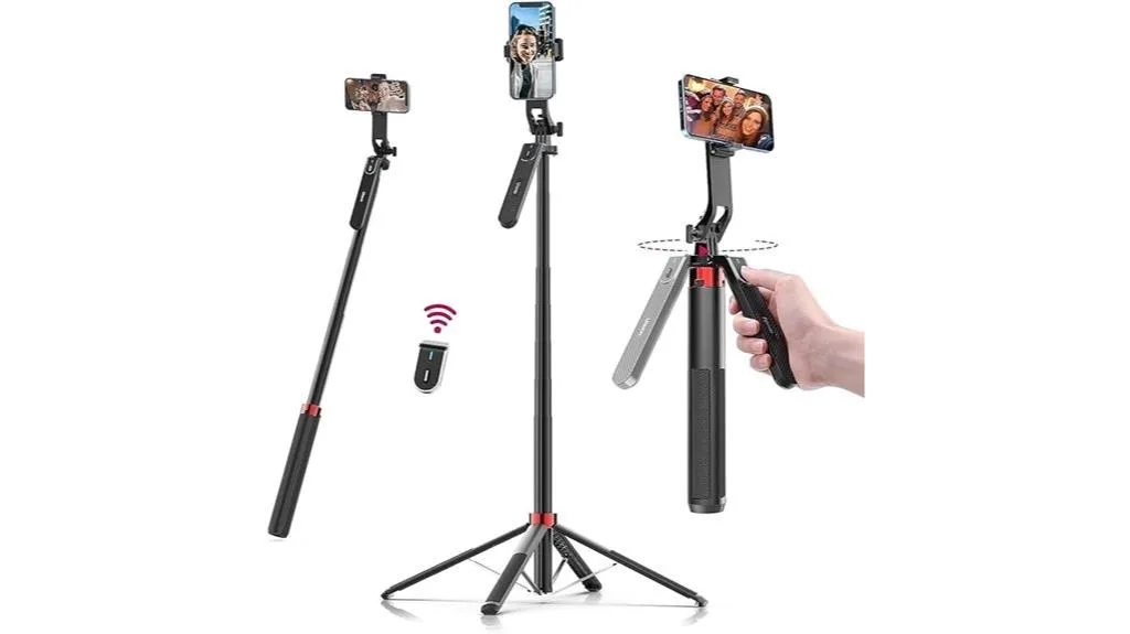 tripé extensível para smartphones