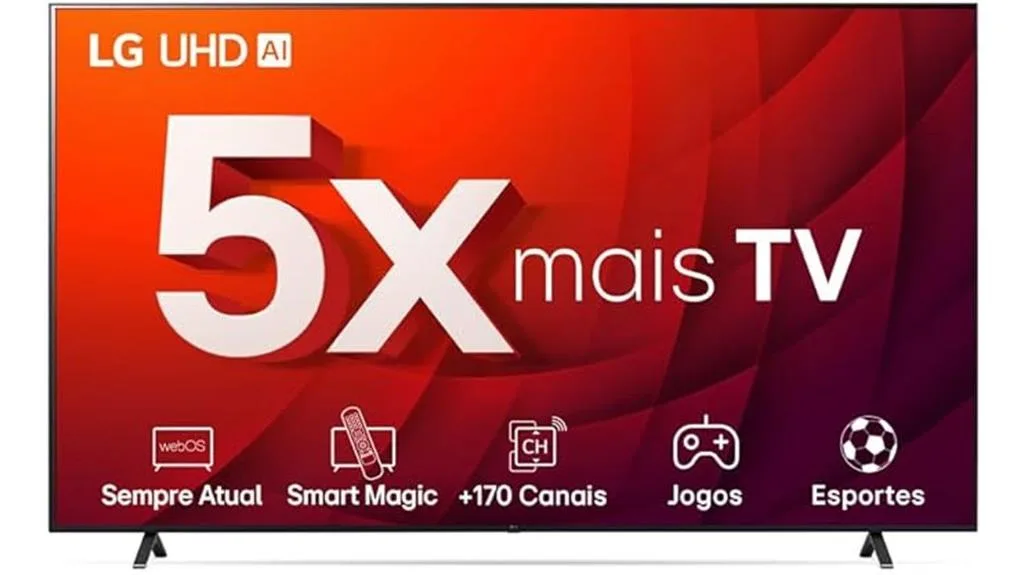 grande televisão inteligente 4k
