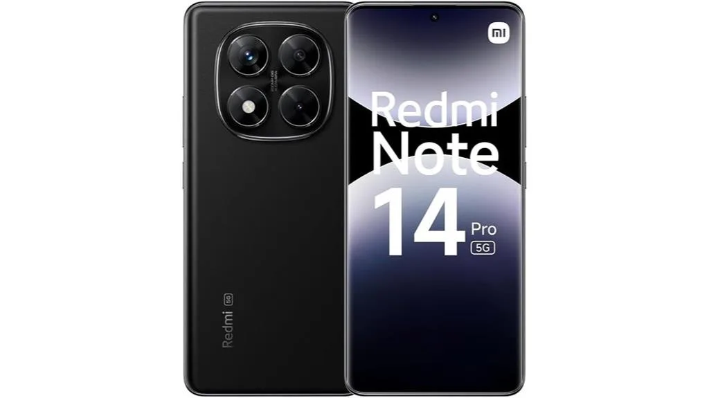 smartphone 5G preto meia-noite