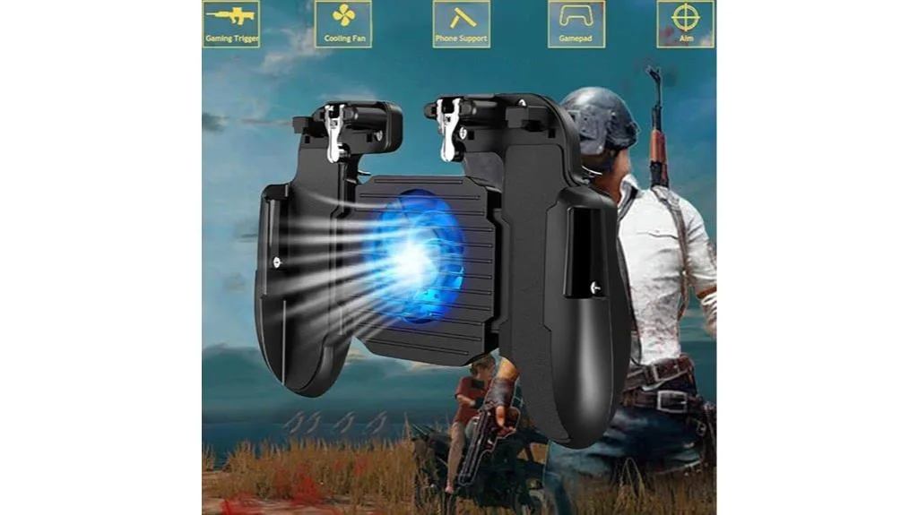 controlador de jogo móvel com ventilador