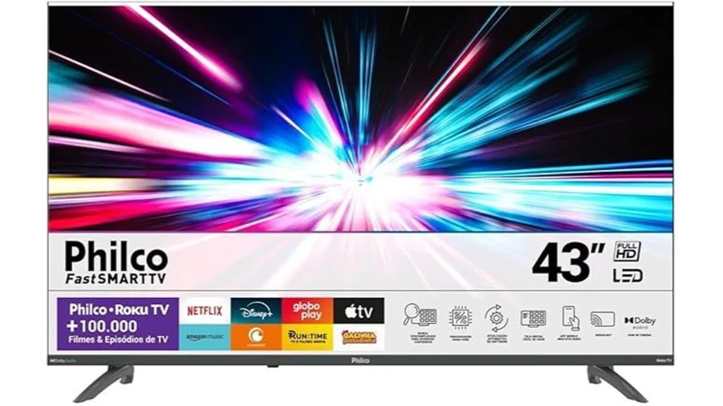 philco 43 roku smart tv