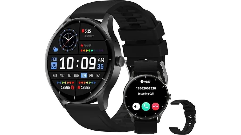 relógio inteligente com faixa extra